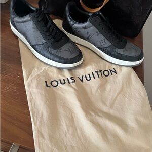 Louis Vuitton Black and Gray Sneakers